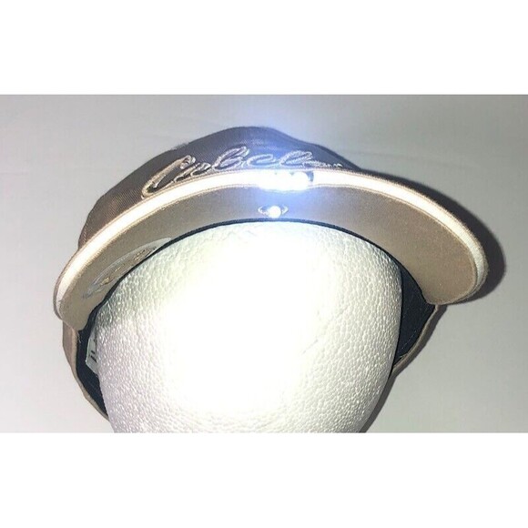 Cabela's High Beam Beige Under + Front LEDS, Lighted  Men's adjustable Cap -OSFM - Picture 11 of 11